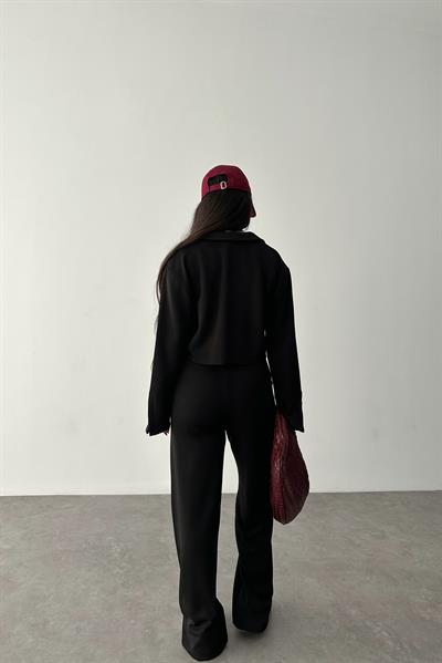 Premium Modal Kumaş Siyah Takım