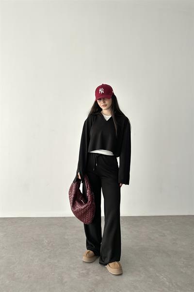 Premium Modal Kumaş Siyah Takım