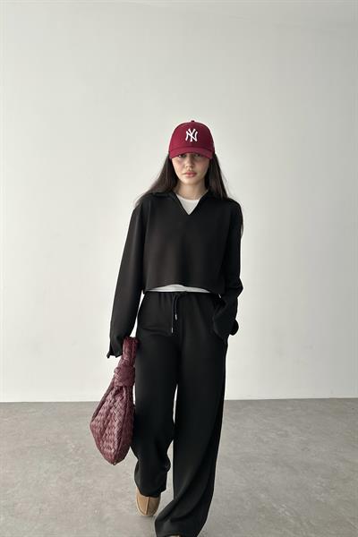 Premium Modal Kumaş Siyah Takım