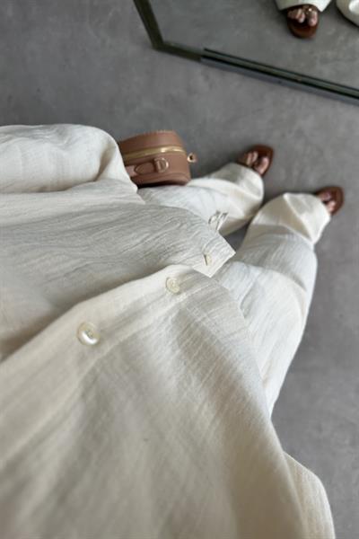 Premium Müslin Takım Ekru