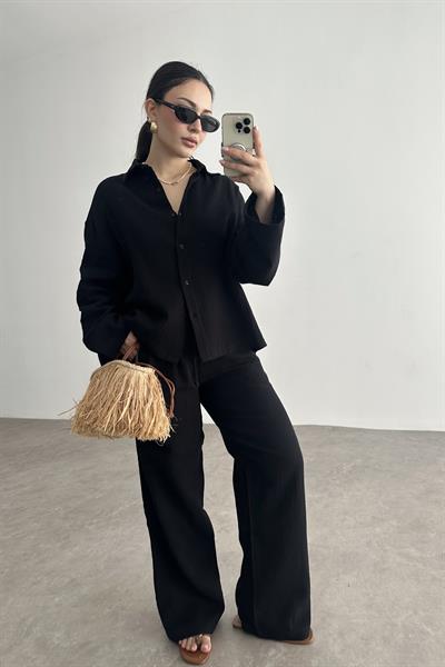 Premium Müslin Takım Siyah