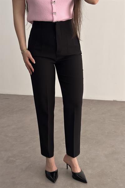 Premium Pensli Siyah Havuç Pantolon