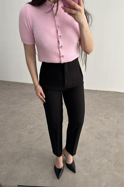 Premium Pensli Siyah Havuç Pantolon