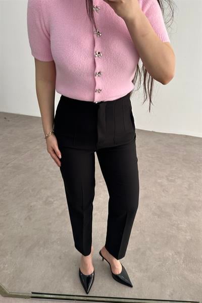 Premium Pensli Siyah Havuç Pantolon