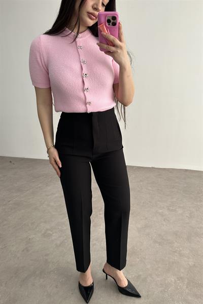 Premium Pensli Siyah Havuç Pantolon