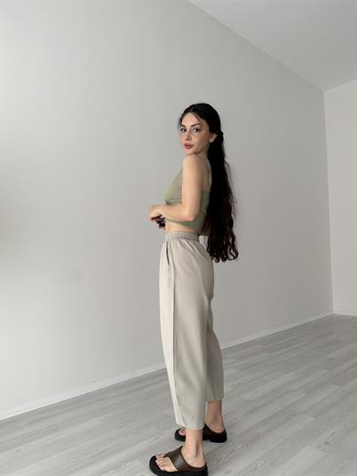 Premium Seri Pamuklu Nervürlü Pantolon