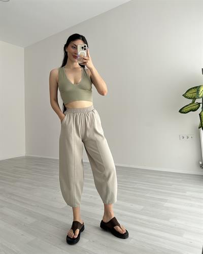 Premium Seri Pamuklu Nervürlü Pantolon