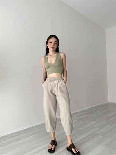 Premium Seri Pamuklu Nervürlü Pantolon