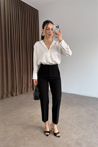 Premium Siyah Havuç Pantolon