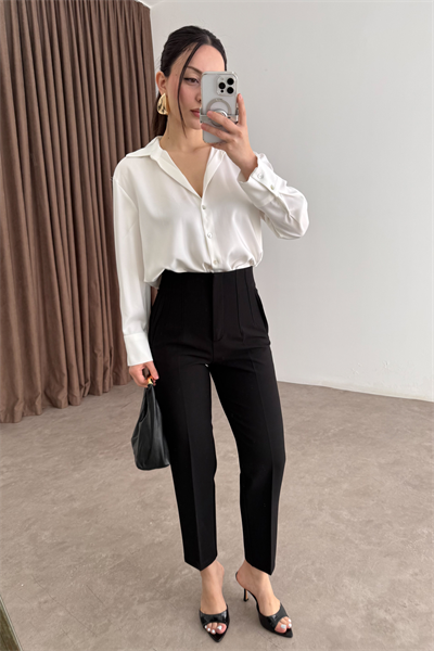 Premium Siyah Havuç Pantolon