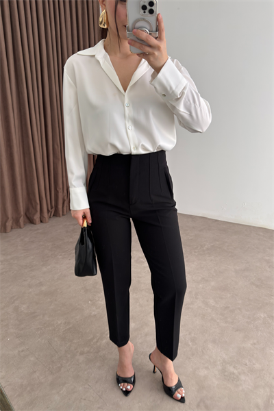 Premium Siyah Havuç Pantolon