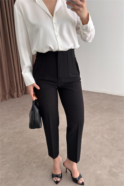 Premium Siyah Havuç Pantolon