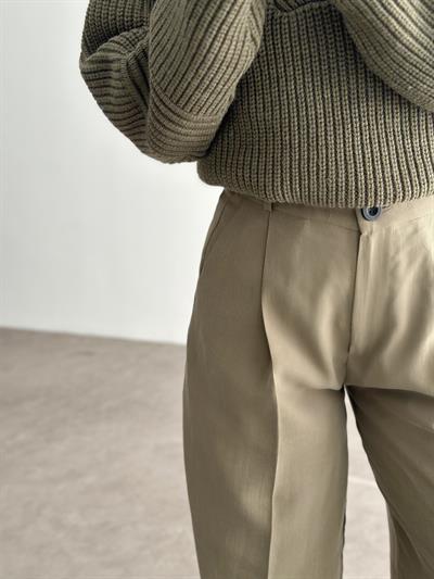 Premium Tensel Dökümlü Çağla Pantolon