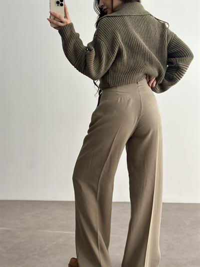 Premium Tensel Dökümlü Çağla Pantolon