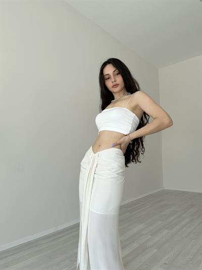 Premium V Kesim Tasarım Uzun Etek