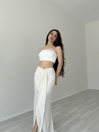 Premium V Kesim Tasarım Uzun Etek