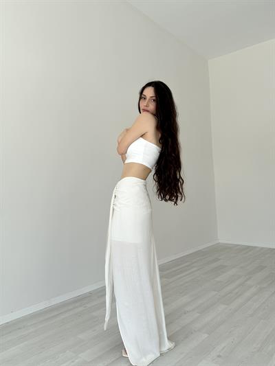 Premium V Kesim Tasarım Uzun Etek