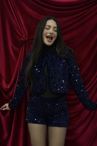 Pullu Şortlu Ceketli Lacivert Takım