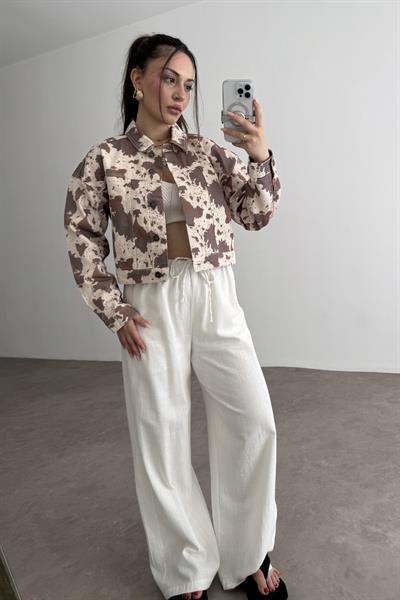 River Island Tasarım Cow Ceket