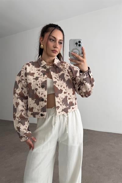 River Island Tasarım Cow Ceket