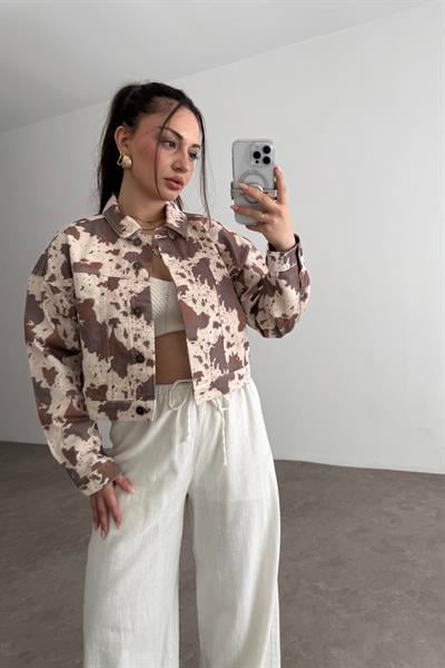 River Island Tasarım Cow Ceket