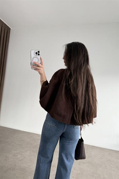 Robin Triko Koyu Kahve Panço