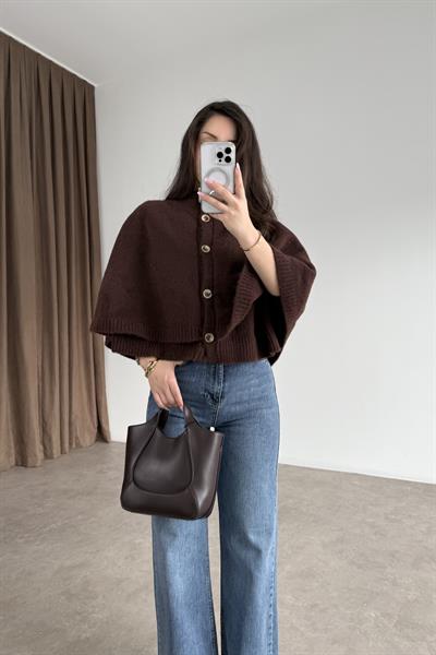 Robin Triko Koyu Kahve Panço