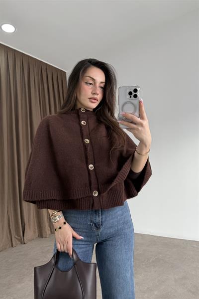 Robin Triko Koyu Kahve Panço