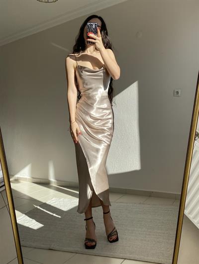 Rosie İpek Saten Elbise