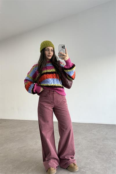 Rv Orijinal Marka Cherry Wide Leg Jean