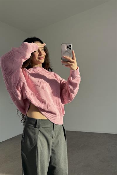 SS Orijinal Pembe Desenli Balon Kazak