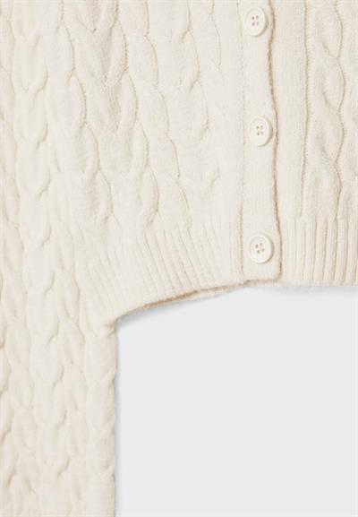 Strdvrs Örgü Morifli Ekru Hırka