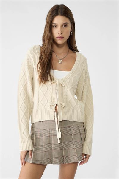 Strdvrs Orj. Bağcıklı Saç Örgülü Hırka 