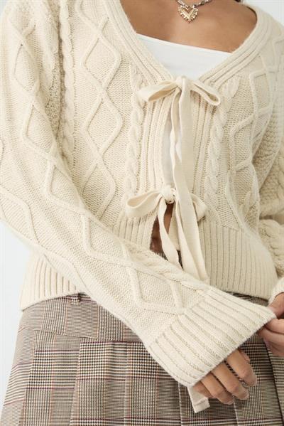 Strdvrs Orj. Bağcıklı Saç Örgülü Hırka 