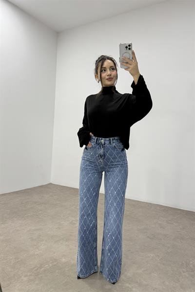 Taş İşlemeli Dream Blue Orijinal Jean
