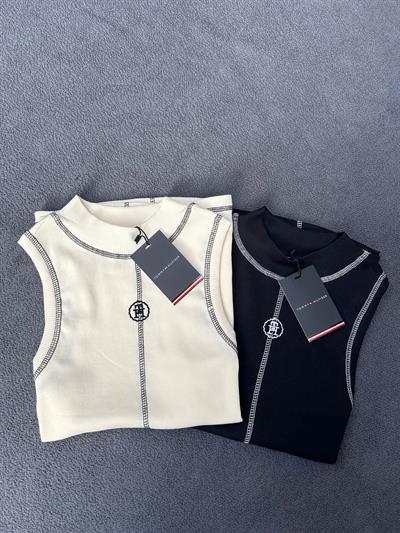 TH Logolu Dik Yaka Bluz