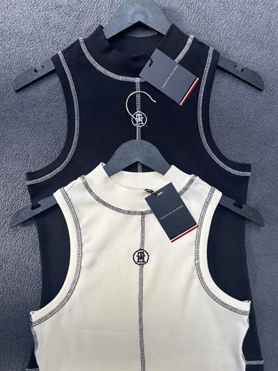 TH Logolu Dik Yaka Bluz