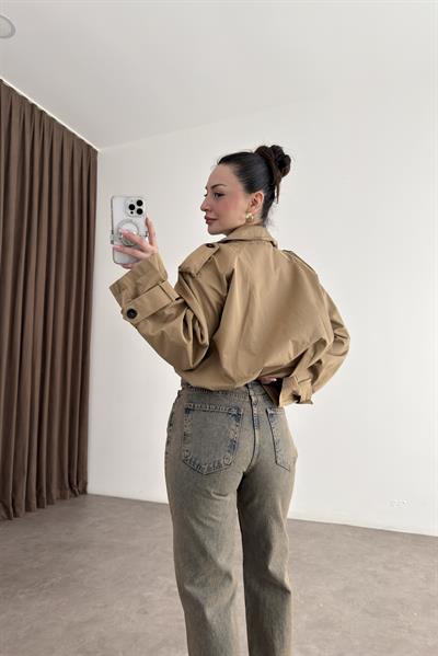 Toprak Yıkama Yüksek Belli Straightfit Jean