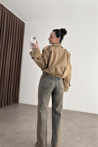 Toprak Yıkama Yüksek Belli Straightfit Jean