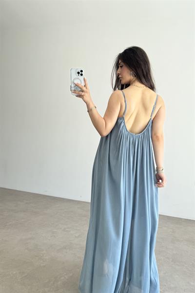 Valeria Premium İndigo Elbise