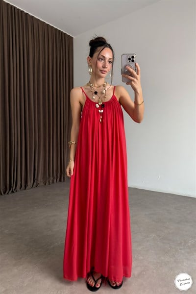 Valeria Premiumm Kırmızı Elbise