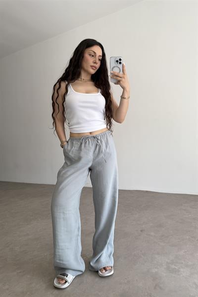 Viskon Summery Blue Pantolon