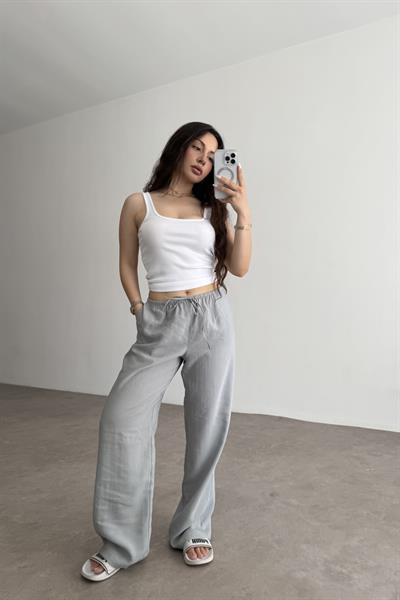 Viskon Summery Blue Pantolon