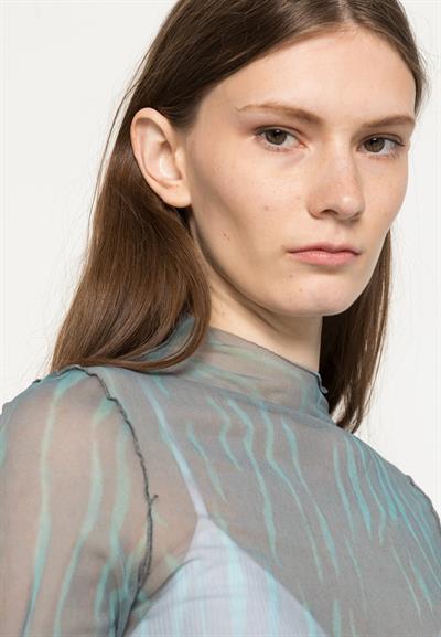 Weekday Orijinal Desenli Transparan Bluz