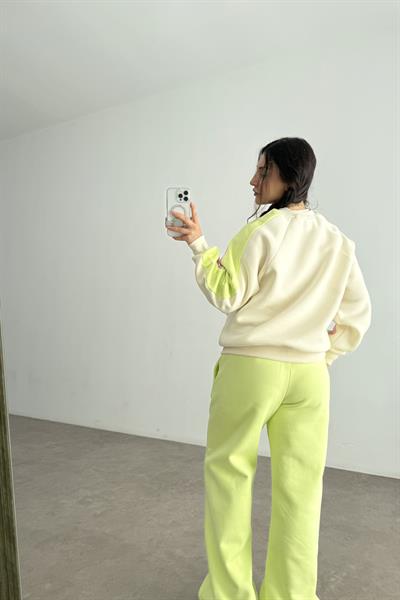 Whispers Yeşil Bej Eşofman Takımı