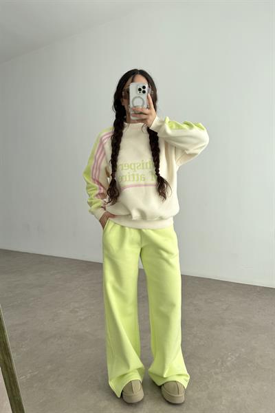 Whispers Yeşil Bej Eşofman Takımı