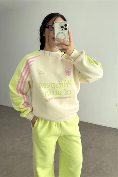 Whispers Yeşil Bej Eşofman Takımı