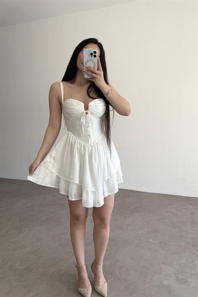 Winx Premium Beyaz Elbise