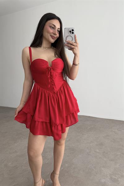 Winx Premium Kırmızı Elbise