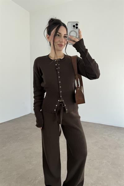 Zımbalı Bele Oturan Kahve Takım